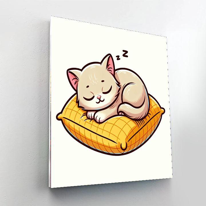 Cozy Cat Cuddles Paint By Numbers