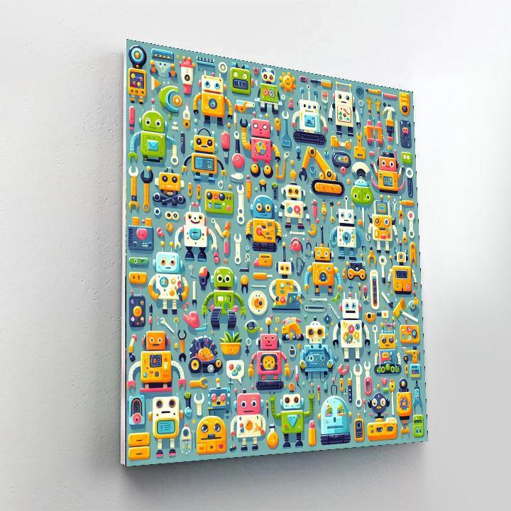 Robot Invention Workshop Paint By Numbers Kits