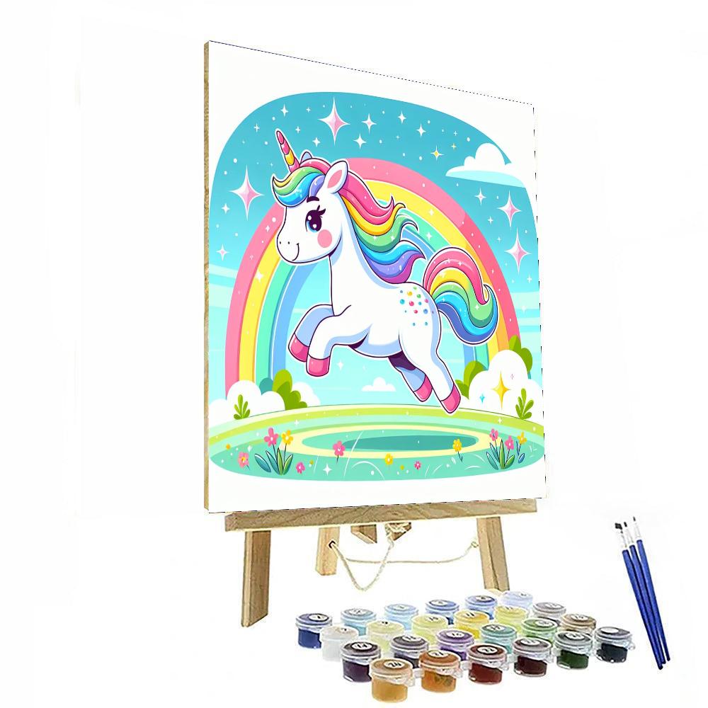 Giggles And Glitters Unicorn Number Painting