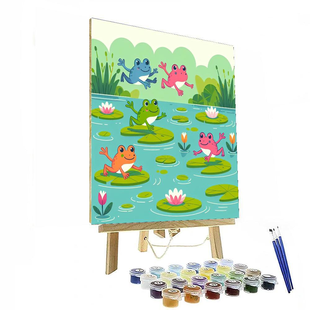Frog Pond Adventure DIY Paint By Numbers