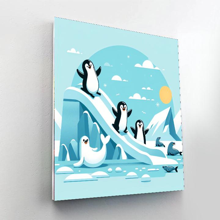 Polar Playground Painting Number Kit