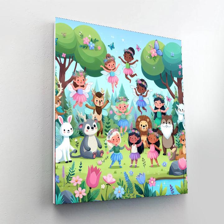 Enchanted Woodland Celebration Number Painting