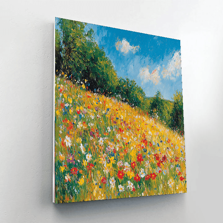 Pierre-Auguste Renoir Inspired Breezy Day In The Meadow  Paint By Color