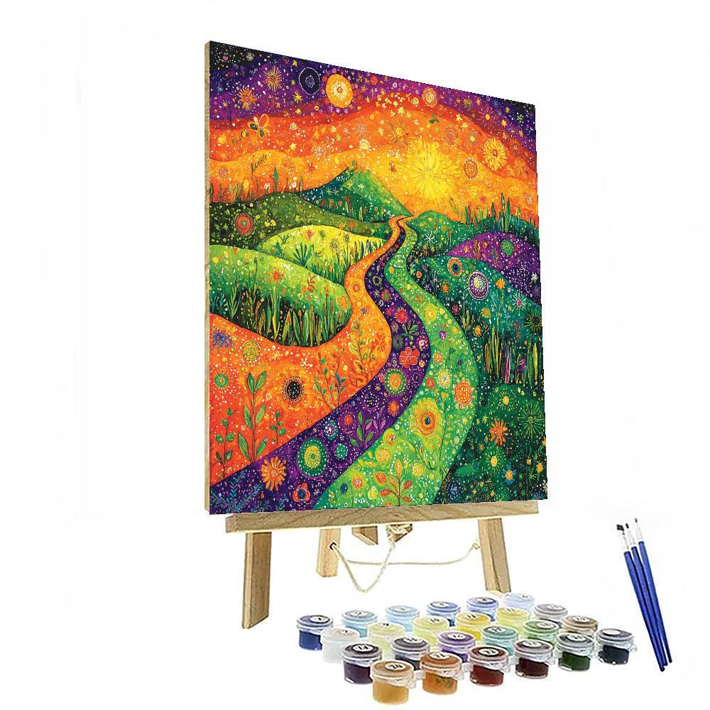 Frida Kahlo Inspired Symbolic Pathways  Painting By Numbers Kit