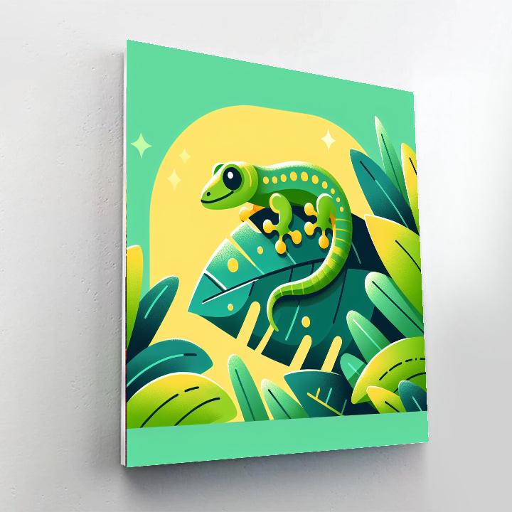 Gregarious Gecko Paint By Number