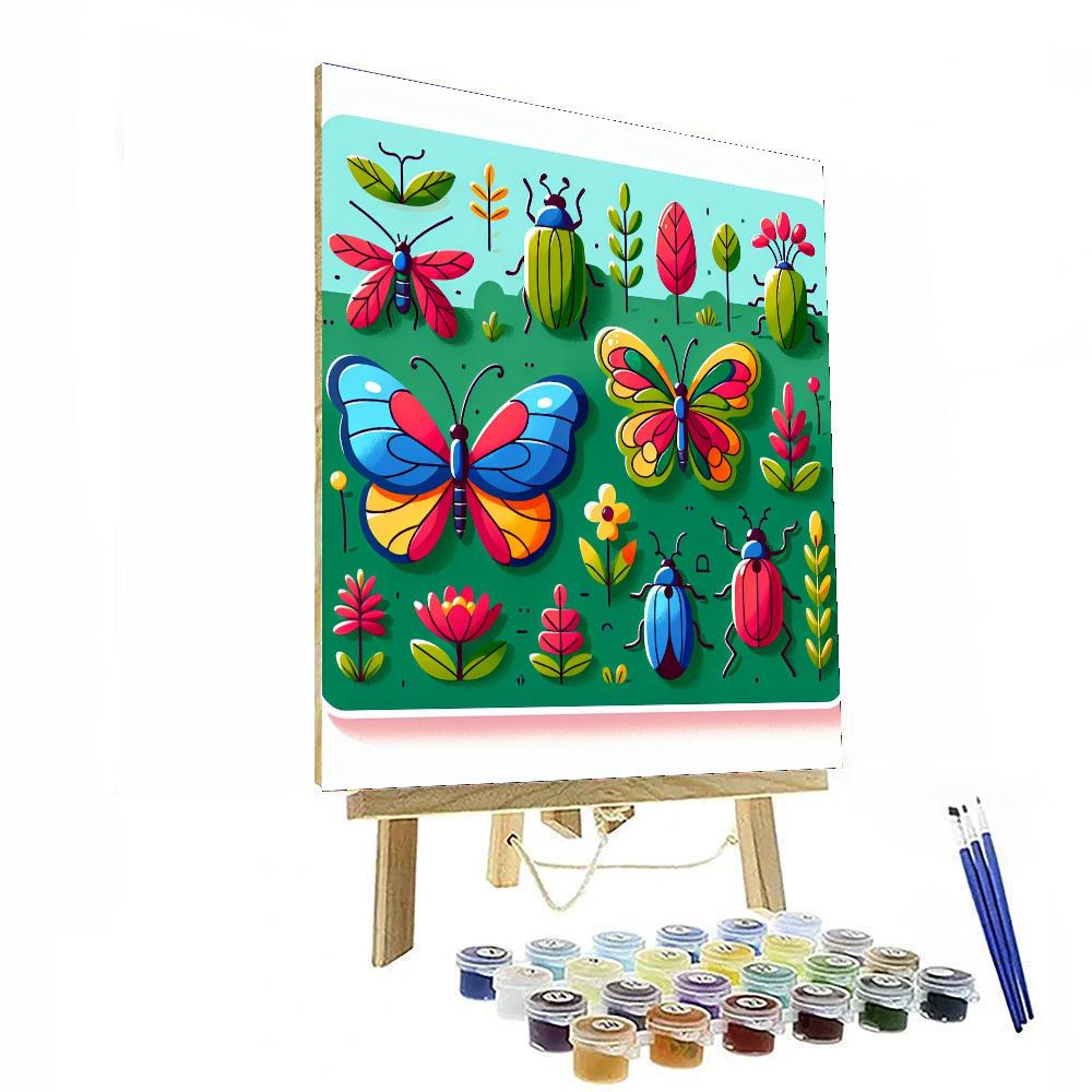 Garden Insect Adventure DIY Paint By Numbers