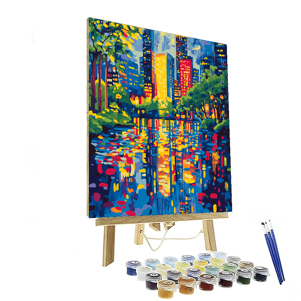 Georgia O'Keeffe Inspired Urban Waves  Paint By Numbers