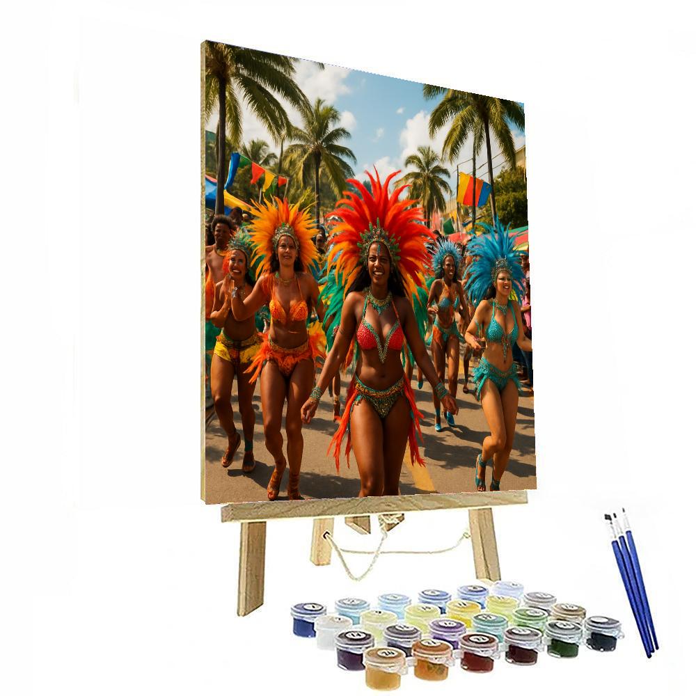 Kingston's Carnival - Jamaica Paint By Numbers