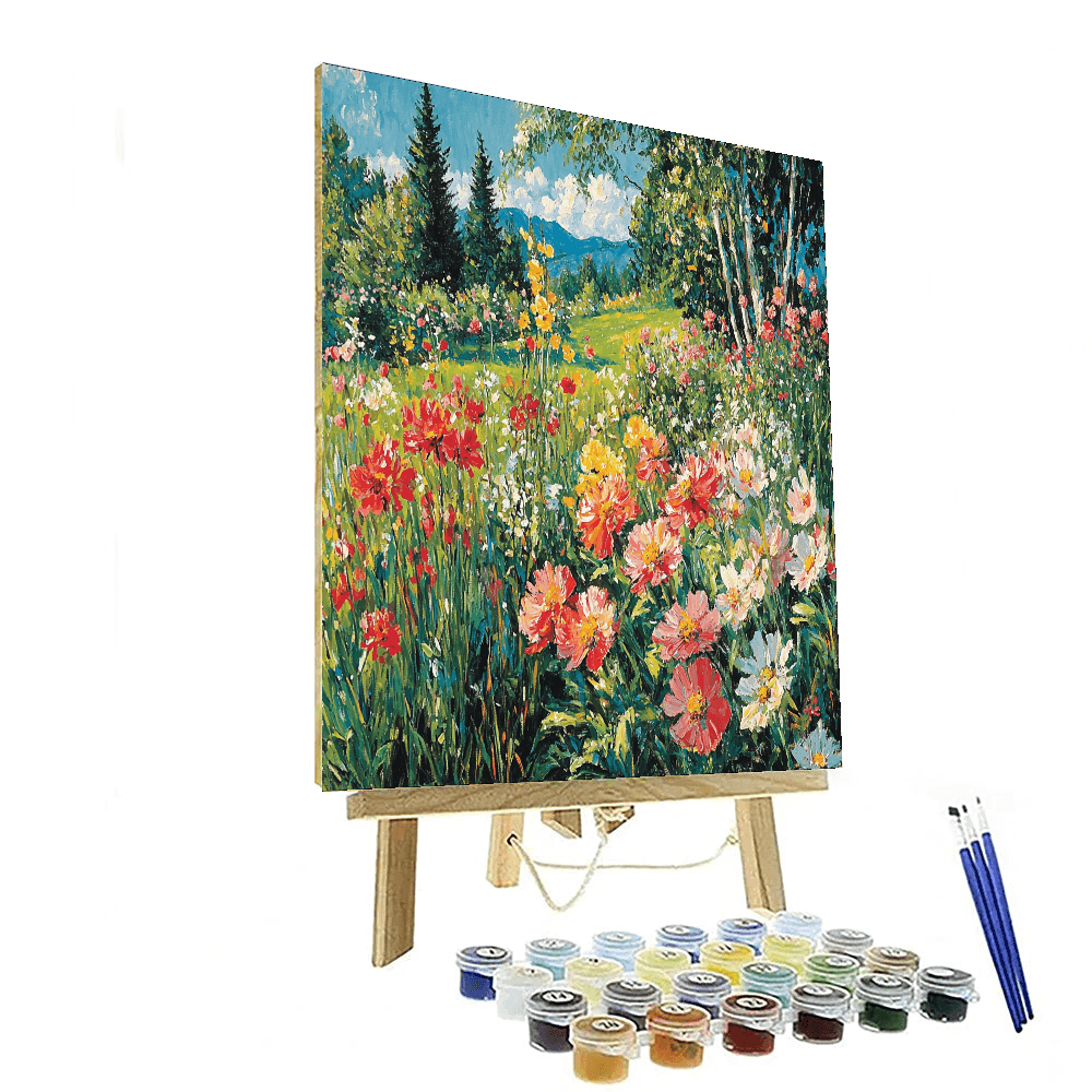 Claude Monet Inspired Eternal Garden  Paint By Numbers Kits