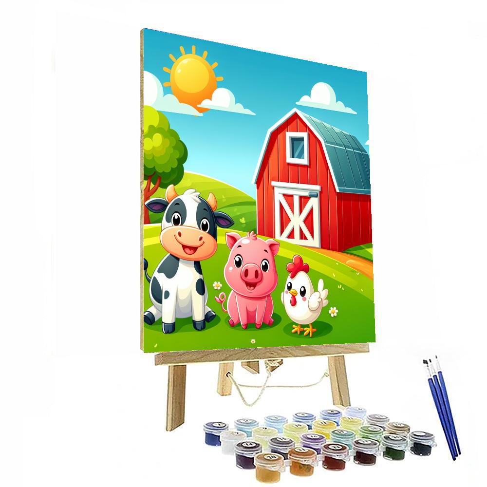 Fantastic Farm Adventures DIY Paint By Numbers