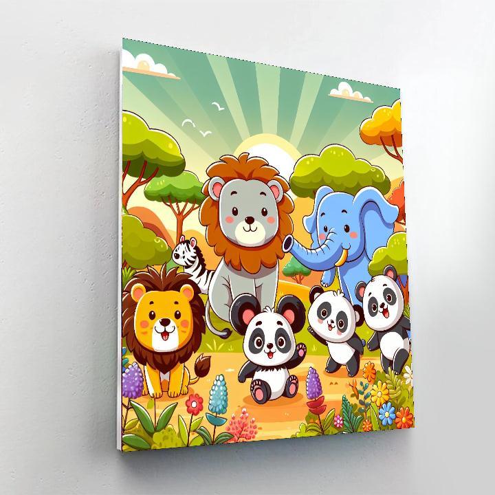 Wonderful Animal Kingdom Paint By Numbers Art