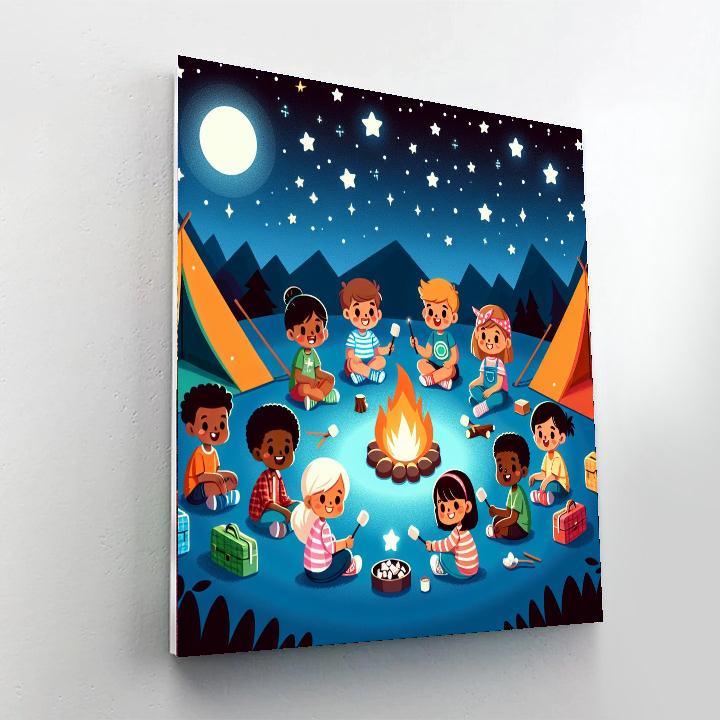 Under The Stars Campout Paint By Numbers