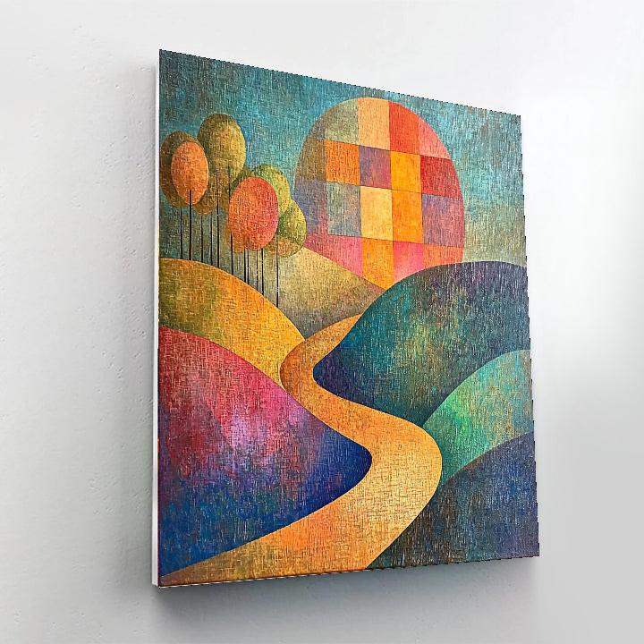 Paul Klee Inspired Rhythms Of Serenity  Numbered Painting Kits