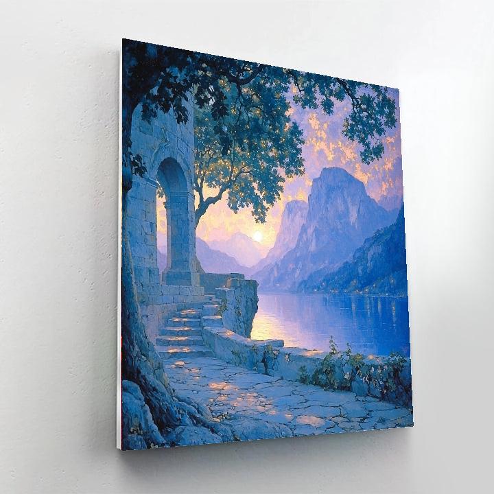 Arnold Böcklin Inspired Mystic Twilight  Paint By Number