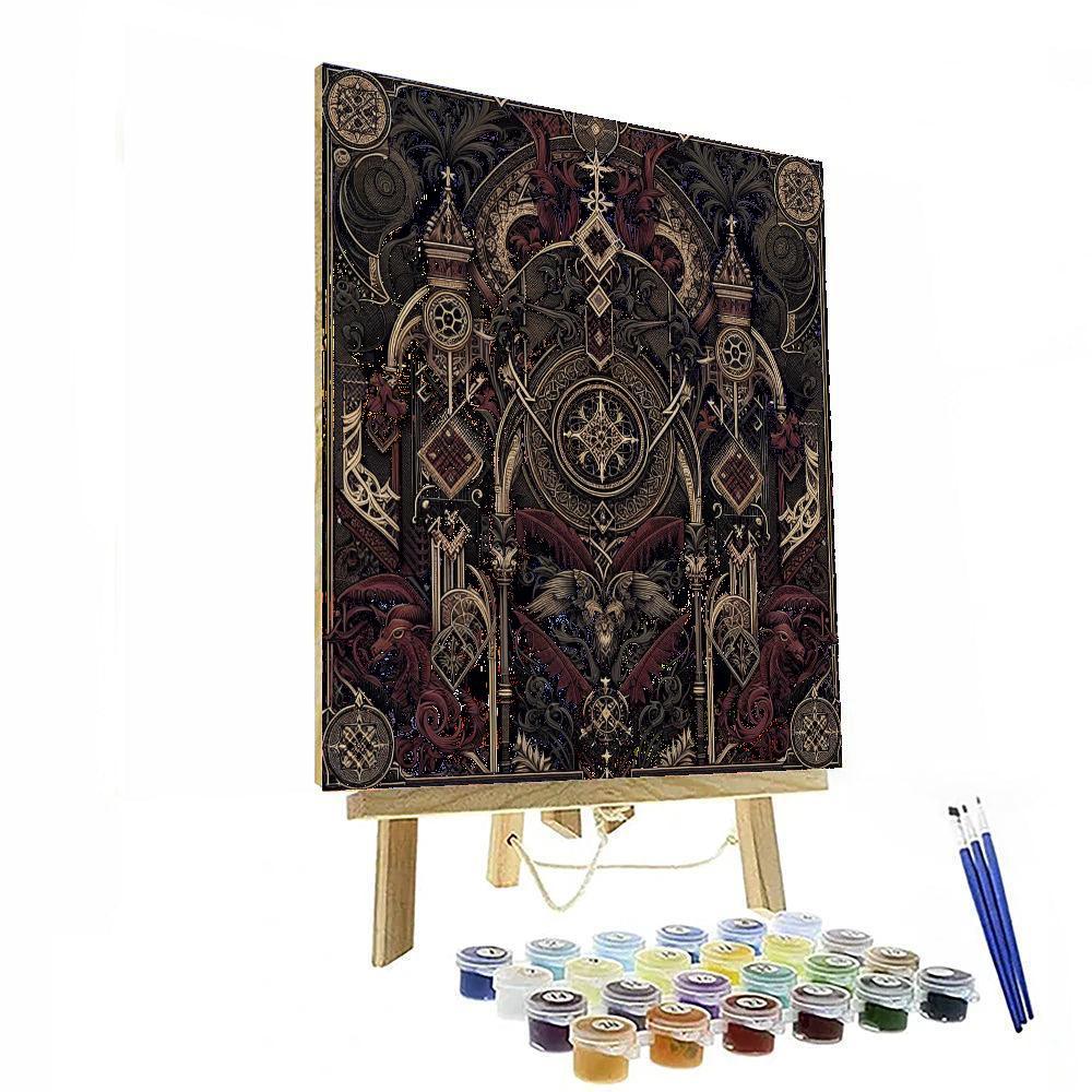 Gothic Mystery Tapestry Painting Number Kit