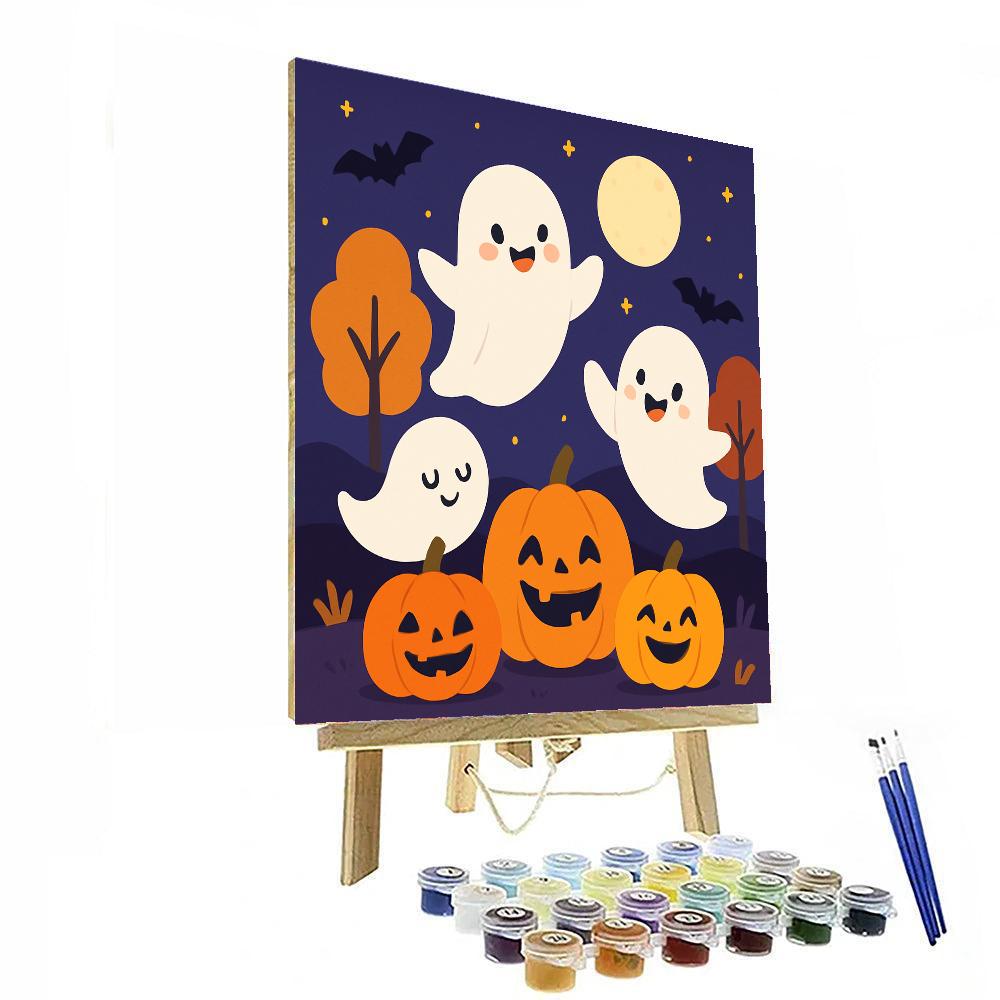 Colorful Spooky Night Painting By Numbers Kit