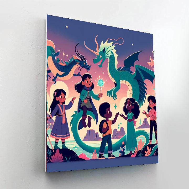 Fantasy Creatures Encounter Number Painting