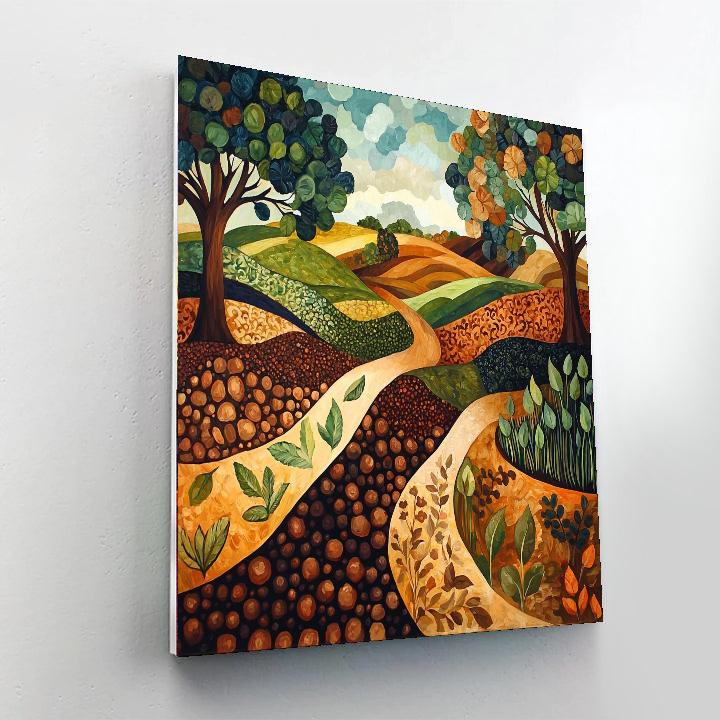 Frida Kahlo Inspired Fertile Dreams Of The Earth  Numbered Painting Kits