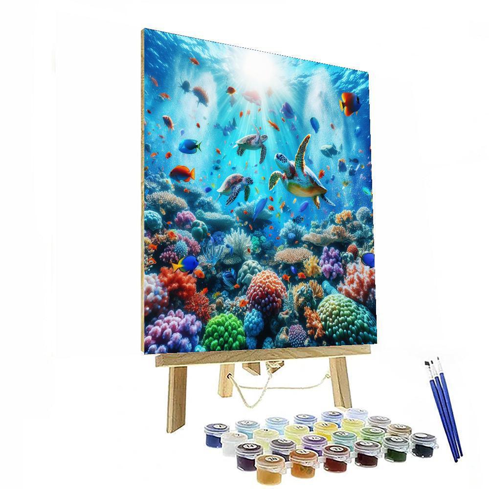 Under The Ocean Magic Painting By Numbers Kit