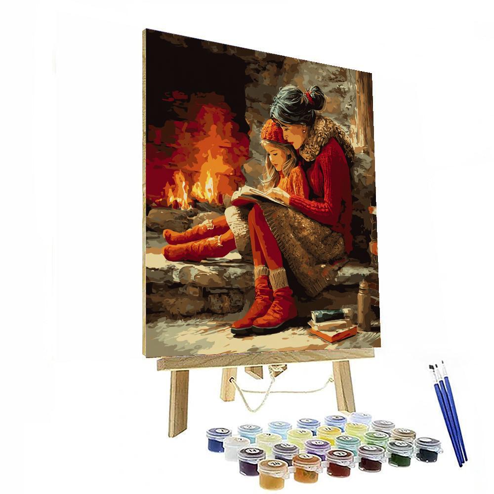 Cozy Fireside Moments Painting Number Kit
