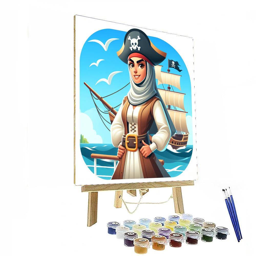 Pirate Captain's Ship Numbered Painting Kits