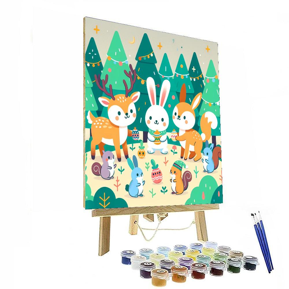 Fantastic Forest Festival Painting Number Kit
