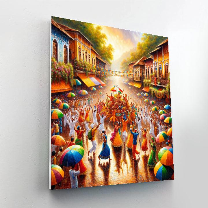 Monsoon Carnival - Goa Painting Number Kit
