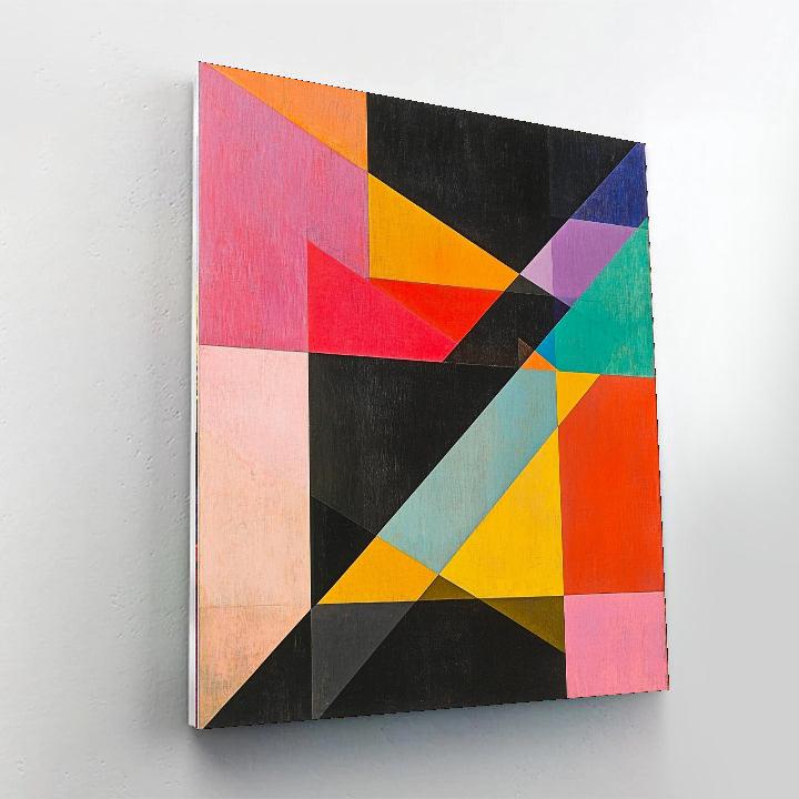 Kazimir Malevich Inspired Geometric Pulse  Paint By Numbers