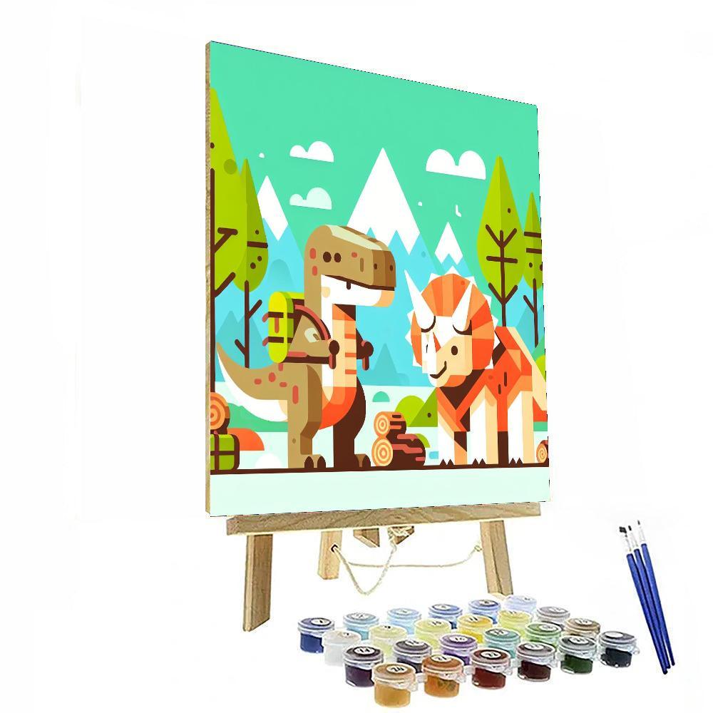 Jurassic Explorer Paint By Color
