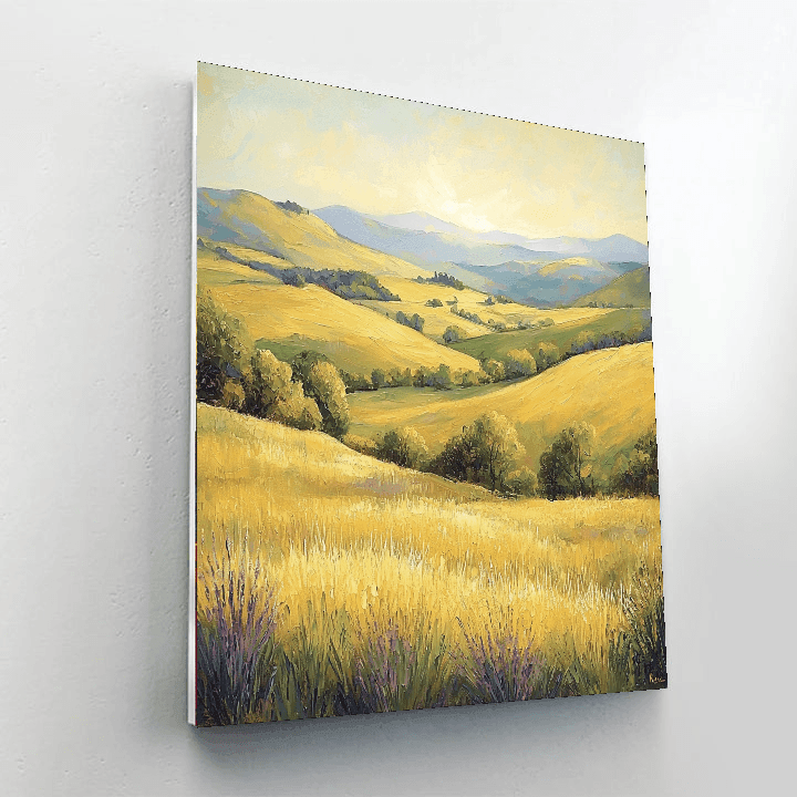 Claude Monet Inspired Golden Light  Paint By Numbers