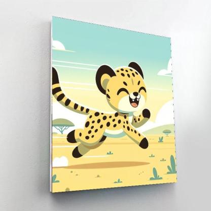 Cheeky Cheeta Paint By Number