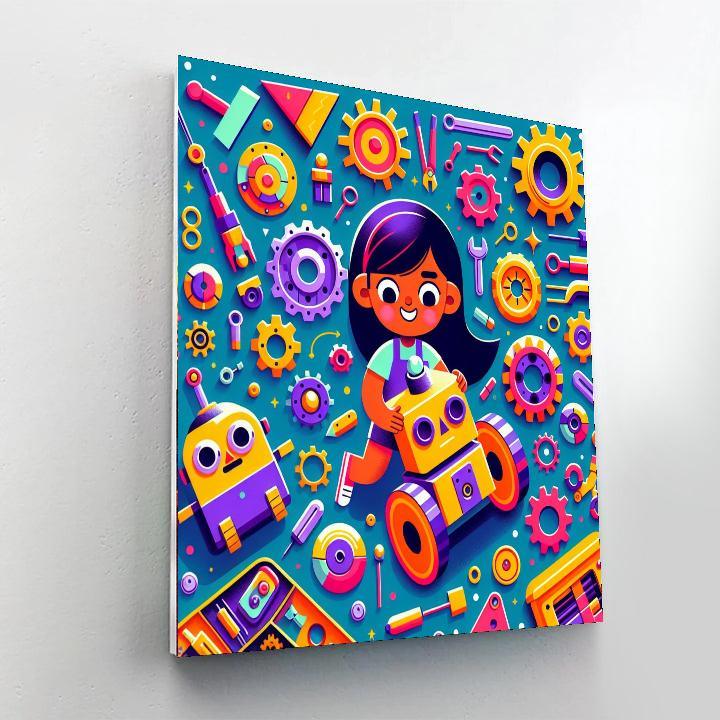 Robot Inventor Challenge Paint By Numbers Kits