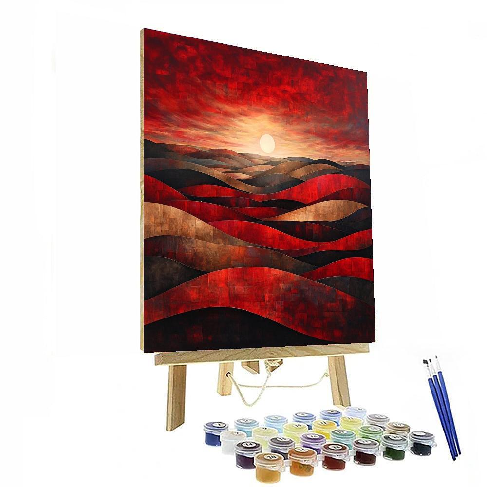 Caravaggio Inspired Veils Of Harmony  Number Painting