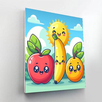 Fun Fruit Friends Painting By Numbers Kit