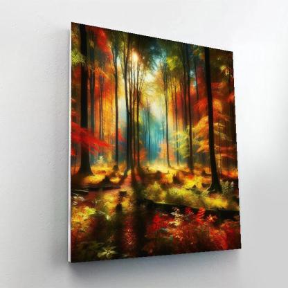 Autumnal Forest Glade Paint By Number