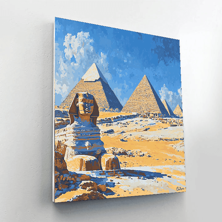 Pyramids Of Giza - Egypt DIY Paint By Numbers