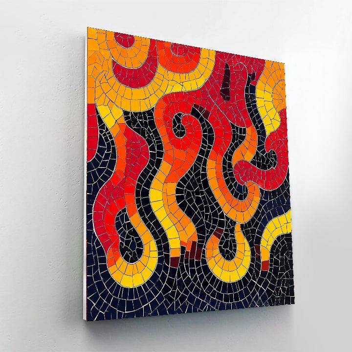 Yayoi Kusama Inspired Mosaic Of Echoes  Paint By Number