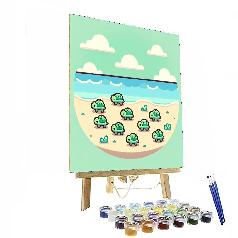 Tiny Turtles Numbered Painting Kits