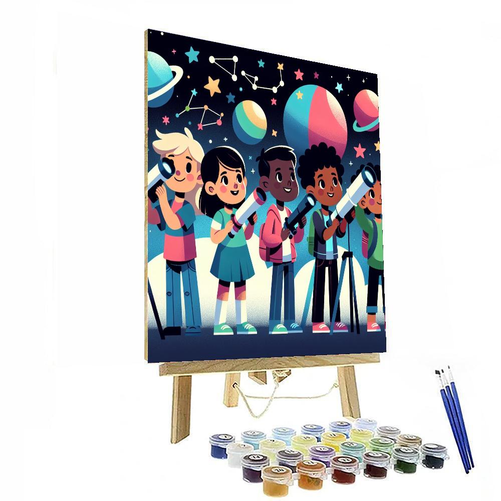 Starlit Astronomy Adventure Paint By Numbers