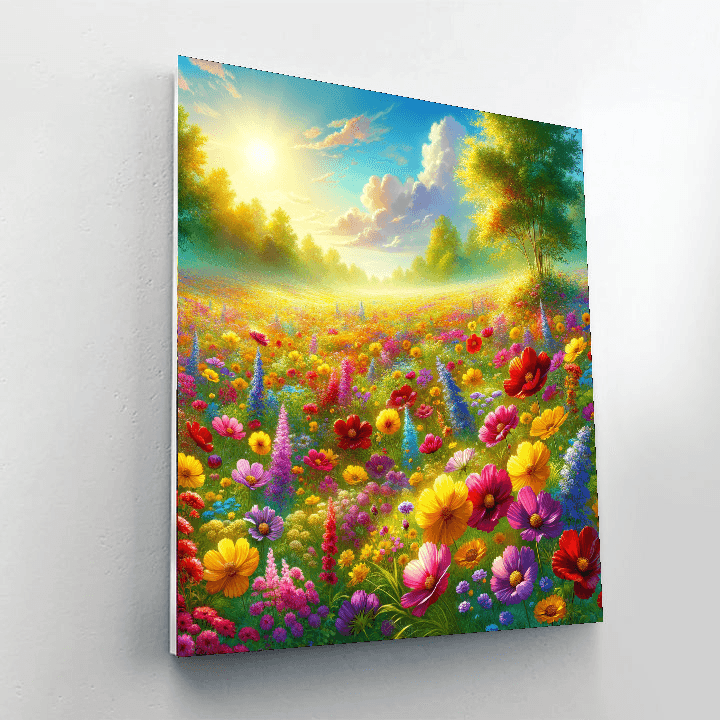 Wildflower Meadow Magic Paint By Numbers Art