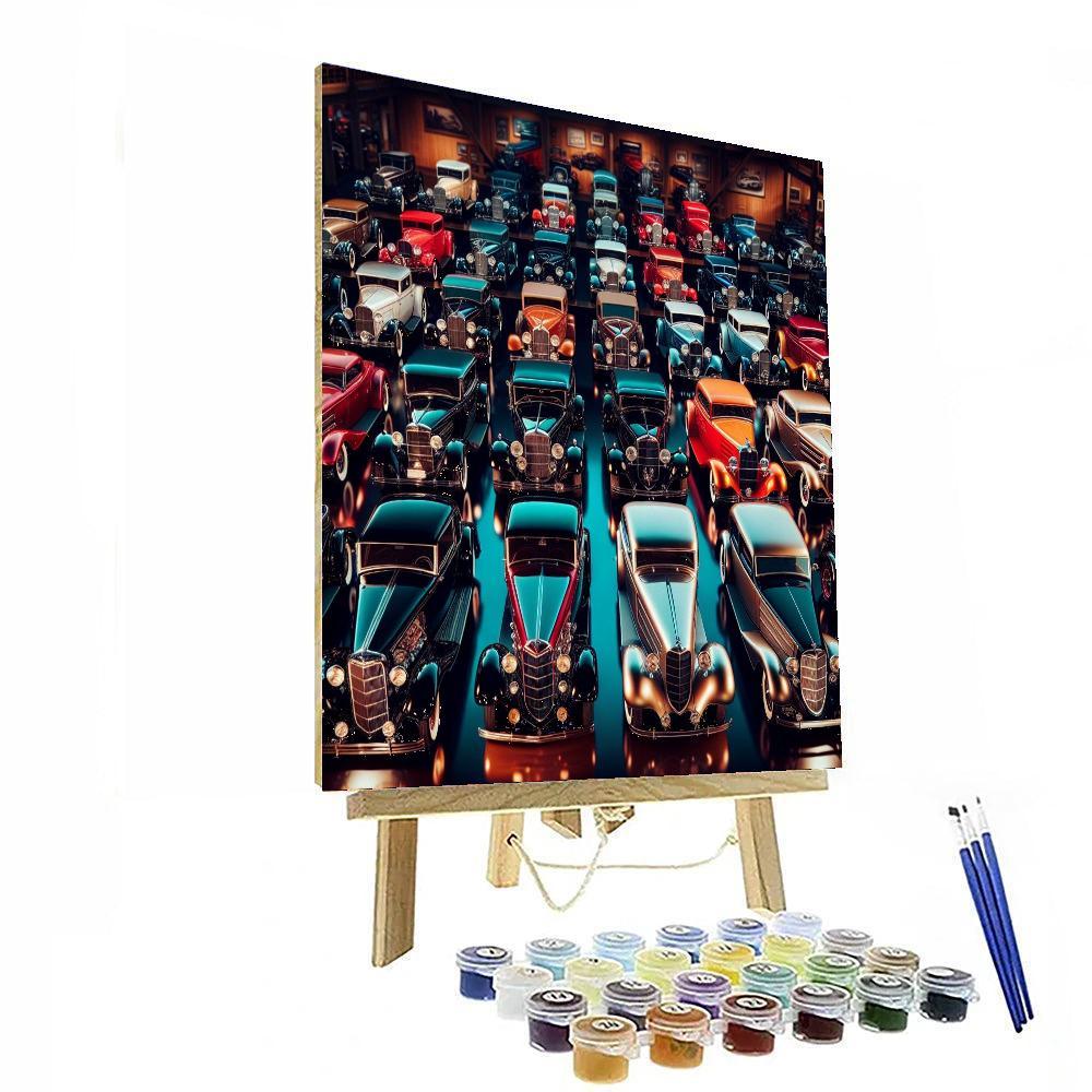 Classic Car Collection Numbered Painting Kits