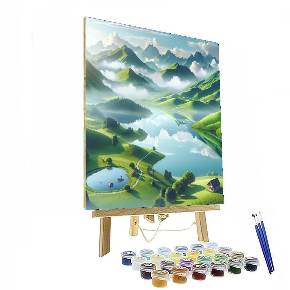Majestic Highland Retreat Paint By Numbers Art