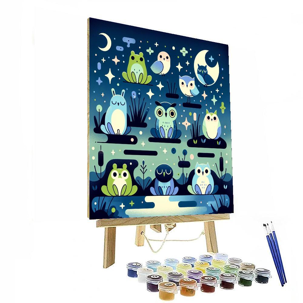 Moonlit Magic Marsh Numbered Painting Kits