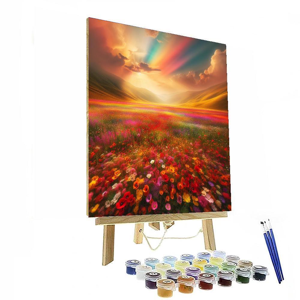 Rainbow Meadow Delight Painting By Numbers Kit