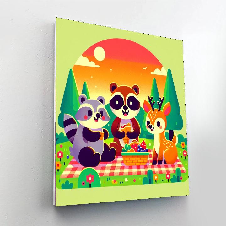 Wacky Wildlife Painting Number Kit