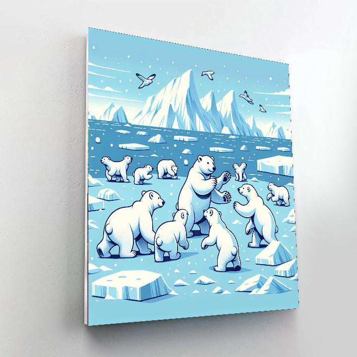 Winter Polar Adventure Painting By Numbers Kit