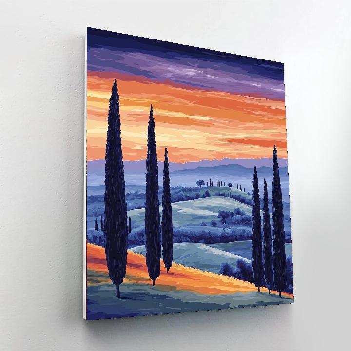 Leonardo Da Vinci Inspired The Calm Of Dusk  Paint By Numbers Art