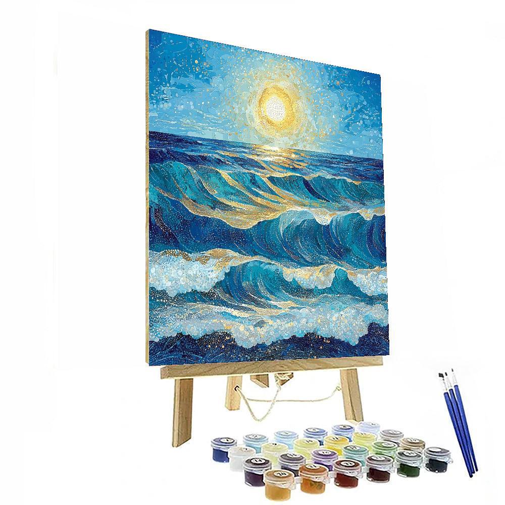 Georges Seurat Inspired Ocean's Silent Whispers  Painting Number Kit