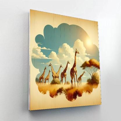Giraffe's Savannah Grace Paint By Numbers Kits