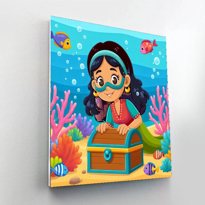 Underwater Treasure Paint By Numbers Art